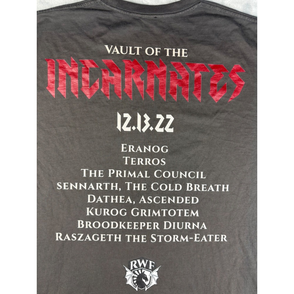 Team Liquid T-Shirt Mens 3XL Gray Excellent WoW Race to World First RWF Dragon - Picture 7 of 7